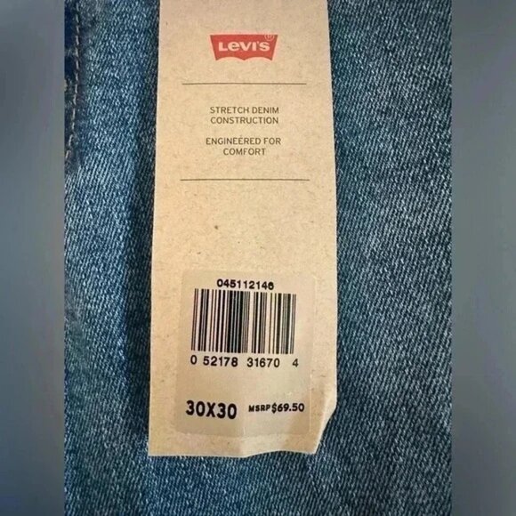 Levi's 511 men's blue slim fit mid rise jeans size 30 NWT - Picture 8 of 8